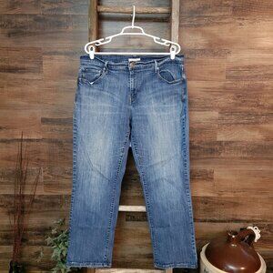 Levi's Jeans 6 S Straight 505 Mid Rise Medium Light Wash Stretch Denim Western